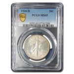 1934-D Walking Liberty Half Dollar MS-65 PCGS