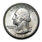 1934-D Washington Quarter BU