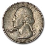 1934-D Washington Quarter XF
