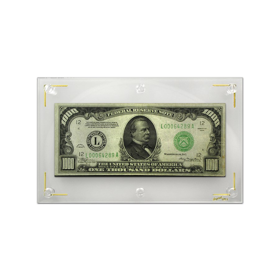 1934 (L-San Francisco) $1,000 FRN VF+ (Fr#2211-L)