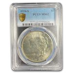 1934-S Peace Dollar MS-62 PCGS