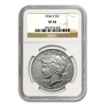 1934-S Peace Dollar VF-35 NGC