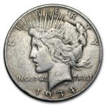 1934-S Peace Dollar VG