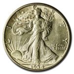 1934-S Walking Liberty Half Dollar BU