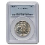1934-S Walking Liberty Half Dollar MS-63 PCGS