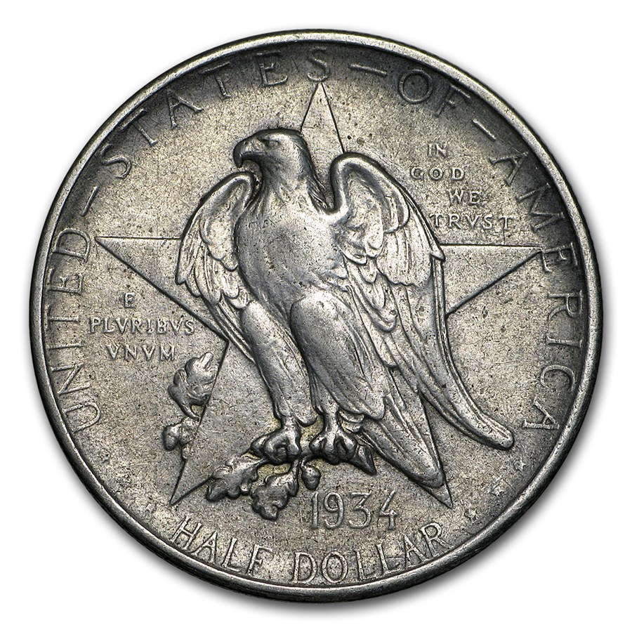 1934 Texas Centennial Half XF