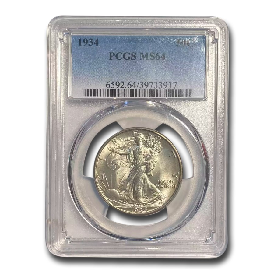 1934 Walking Liberty Half Dollar MS-64 PCGS