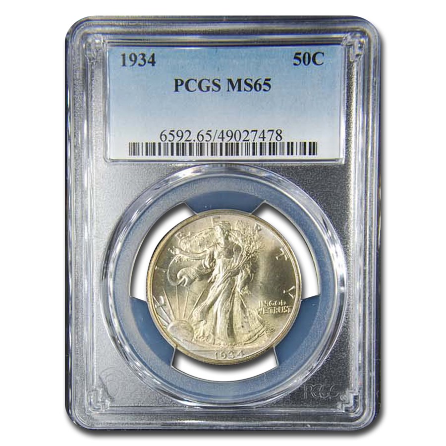 1934 Walking Liberty Half Dollar MS-65 PCGS