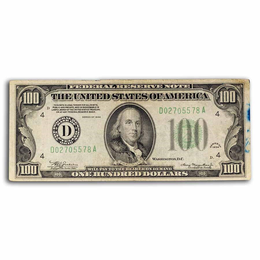 1934's $100 FRN Cull/Good