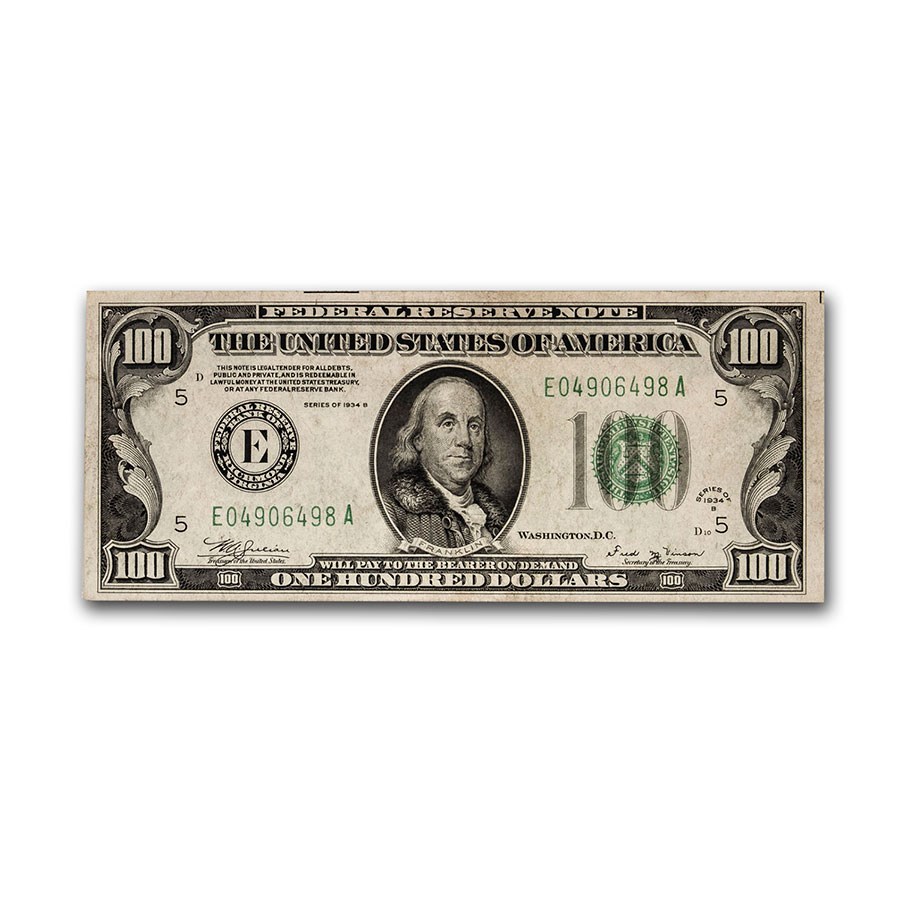 1934's $100 FRN XF (District of Our Choice)