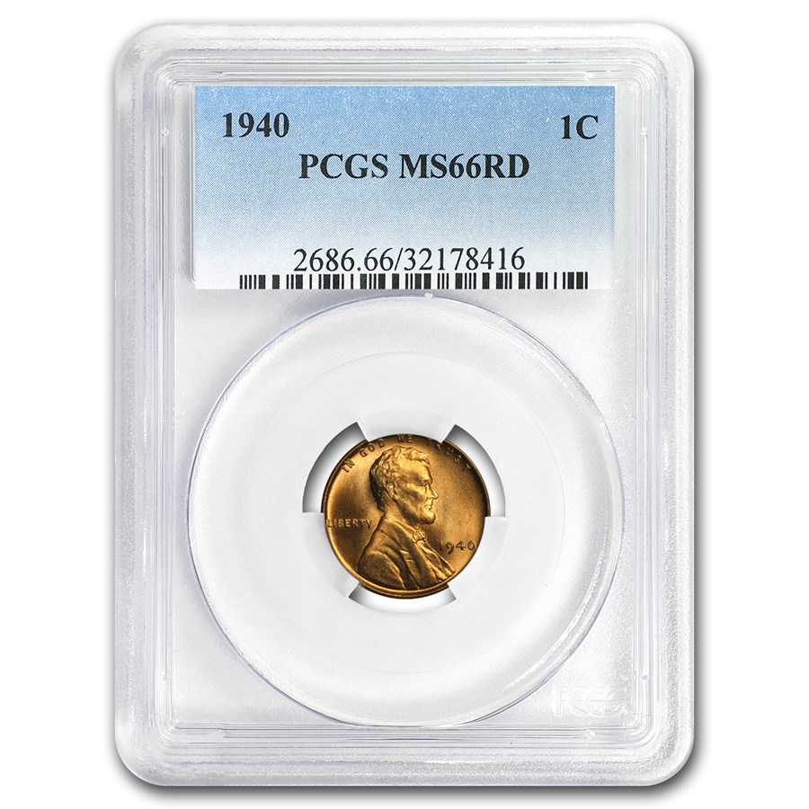 1935-1958 Lincoln Cent MS-66 PCGS (Red, Dates of our Choice)