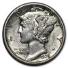 1935-D Mercury Dime AU