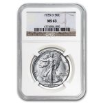 1935-D Walking Liberty Half Dollar MS-63 NGC
