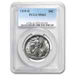 1935-D Walking Liberty Half Dollar MS-63 PCGS