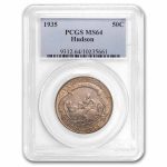 1935 Hudson Half Dollar MS-64 PCGS
