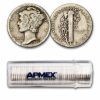 1935 Mercury Dime 50-Coin Roll Avg Circ
