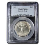 1935 Old Spanish Trail Half Dollar Commem MS-64 PCGS