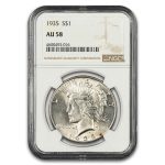 1935 Peace Dollar AU-58 NGC