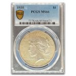 1935 Peace Dollar MS-66 PCGS