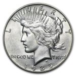 1935-S Peace Dollar AU