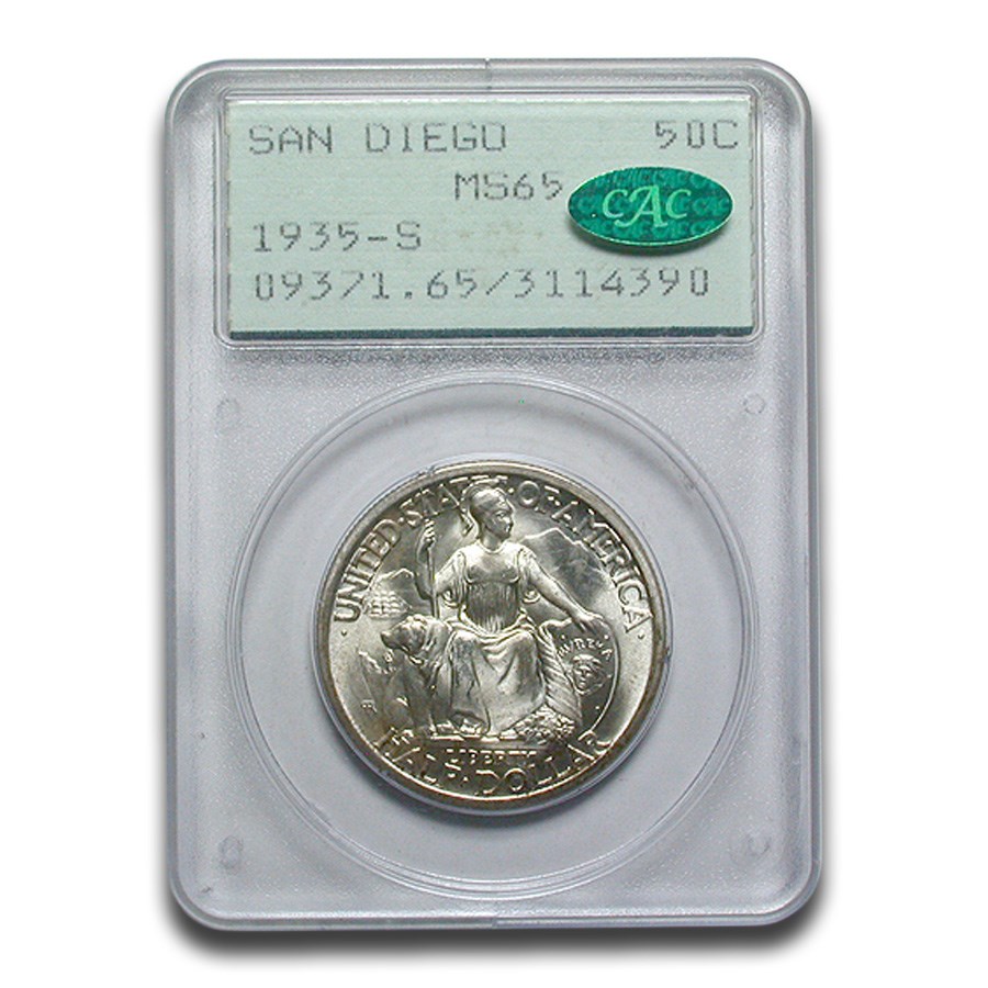 1935-S San Diego Exposition Half Dollar MS-65 PCGS CAC