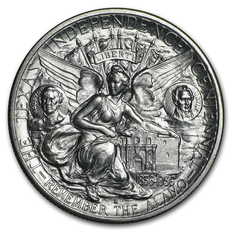 1935-S Texas Independence Centennial Half BU