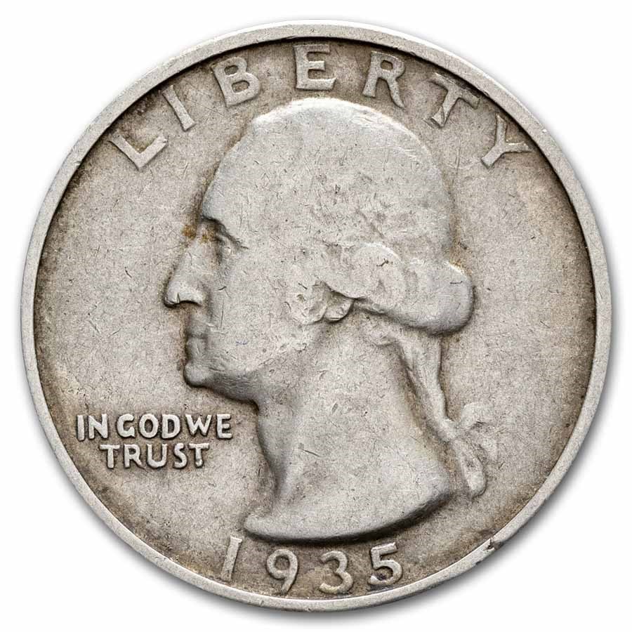 1935-S Washington Quarter XF