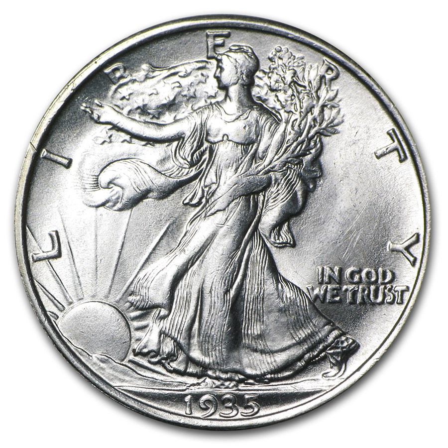 1935 Walking Liberty Half Dollar BU
