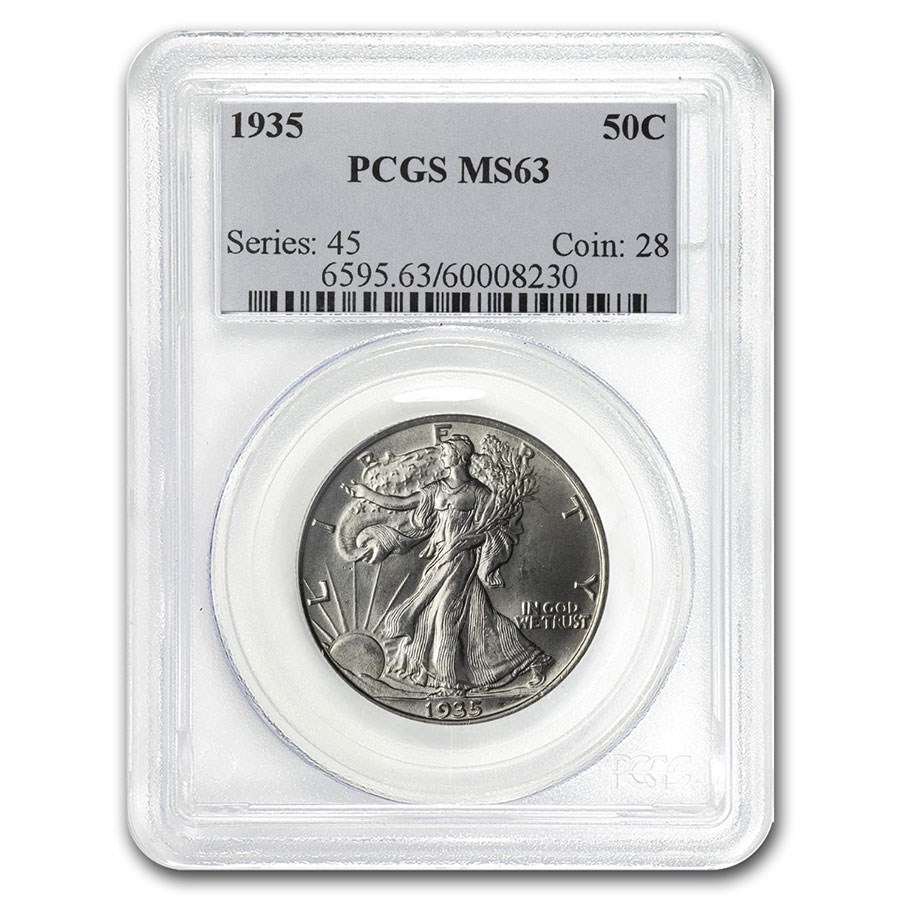1935 Walking Liberty Half Dollar MS-63 PCGS
