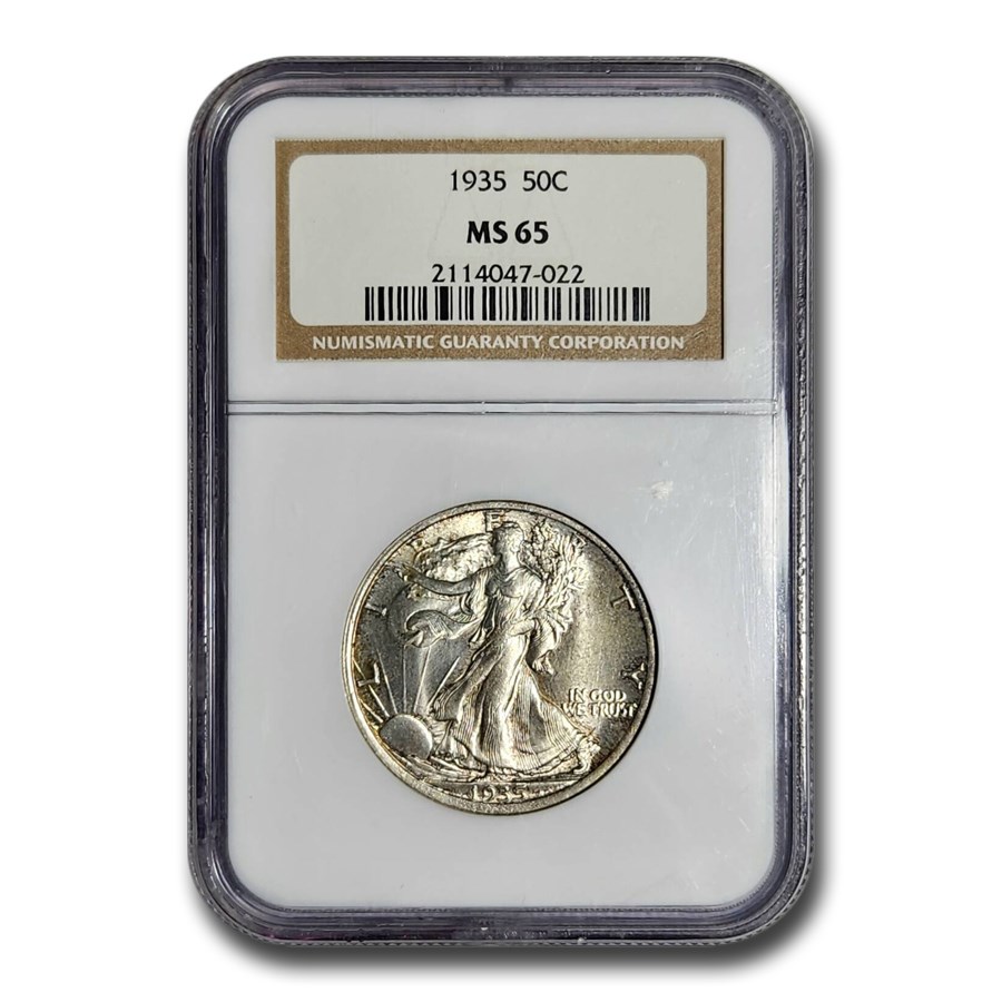 1935 Walking Liberty Half Dollar MS-64 NGC