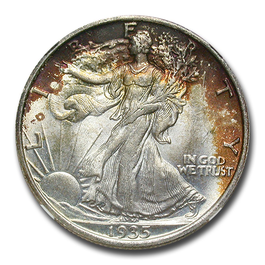 1935 Walking Liberty Half Dollar MS-66 NGC