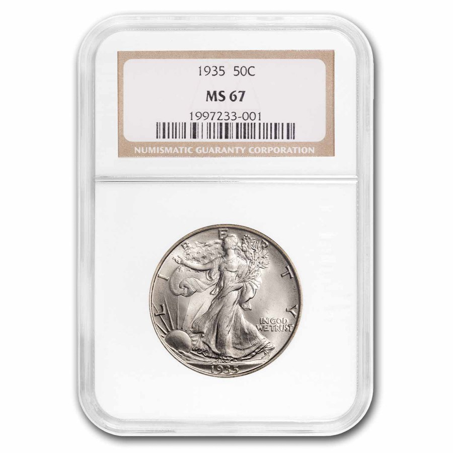 1935 Walking Liberty Half Dollar MS-67 NGC