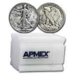 1935 Walking Liberty Halves 20-Coin Roll Avg Circ