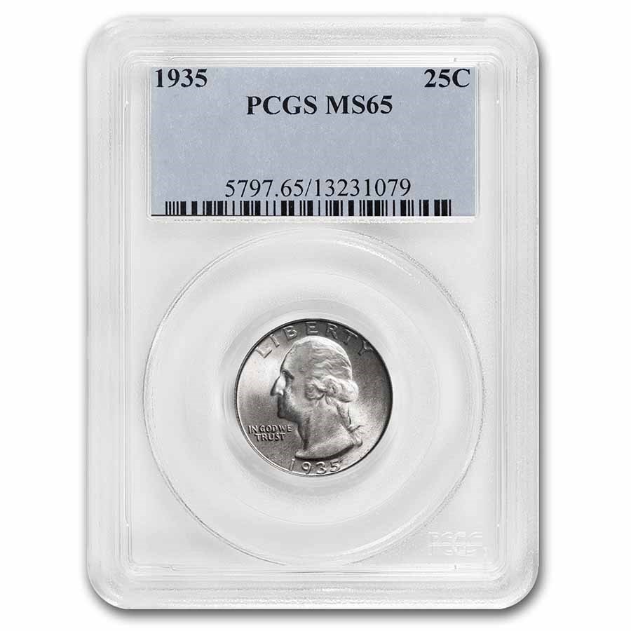 1935 Washington Quarter MS-65 PCGS