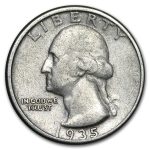 1935 Washington Quarter VF