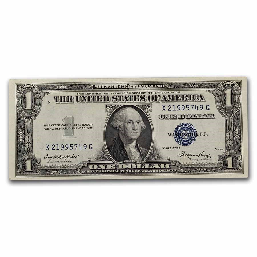 1935s $1.00 Silver Certificates VF/AU