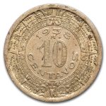 1936-1946 Mexico Copper-Nickel 10 Centavos AU/BU