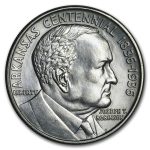 1936 Arkansas Centennial Robinson Half Commemorative AU