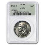 1936-D Boone Half Dollar Commem MS-64 PCGS