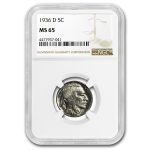 1936-D Buffalo Nickel MS-65 NGC