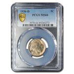 1936-D Buffalo Nickel MS-66 PCGS
