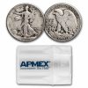 1936-D Walking Liberty Halves 20-Coin Roll Avg Circ