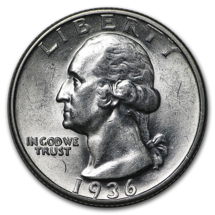 1936-D Washington Quarter BU