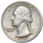1936-D Washington Quarter XF