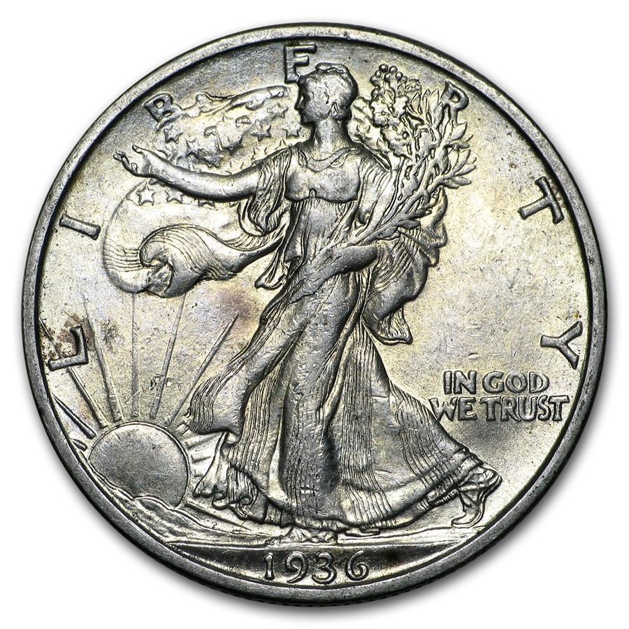 1936-S Walking Liberty Half Dollar AU