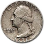 1936-S Washington Quarter XF