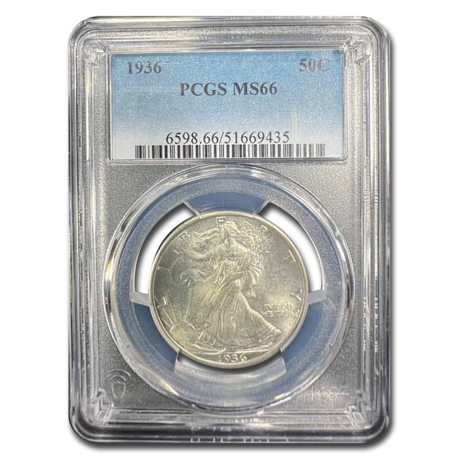1936 Walking Liberty Half Dollar MS-66 PCGS