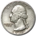 1936 Washington Quarter Good/VF