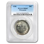 1936 Wisconsin Half MS-65 PCGS