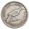 1937-1946 New Zealand Silver 6 Pence George VI Avg Circ